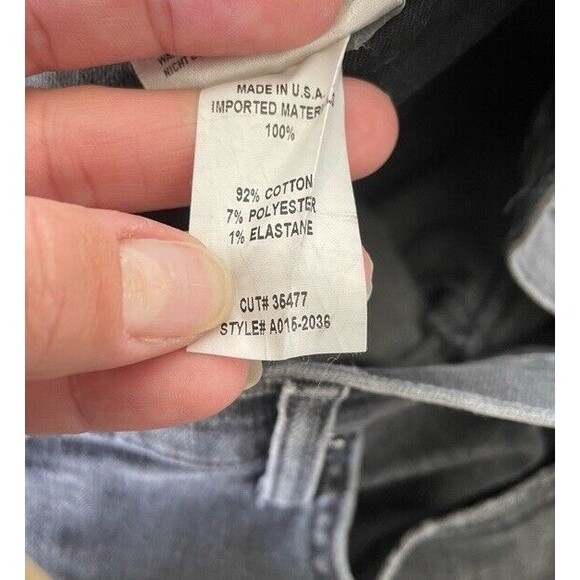 Agolde Isabel Slim Fit Boyfriend Distressed Denim Black Jeans Soft Rip 29 EUC - Picture 6 of 14